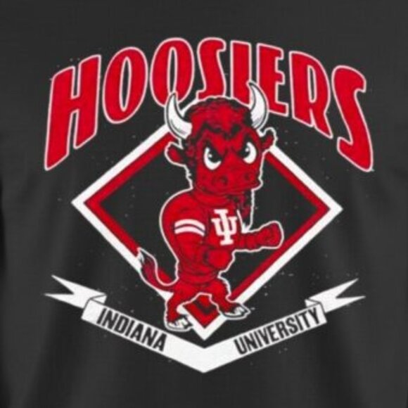 Indiana University Hoosiers Bison mascot T shirt 165 - Picture 2 of 5